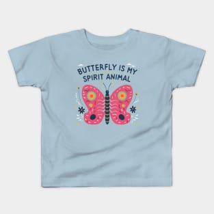 Butterfly my spirit animal Kids T-Shirt